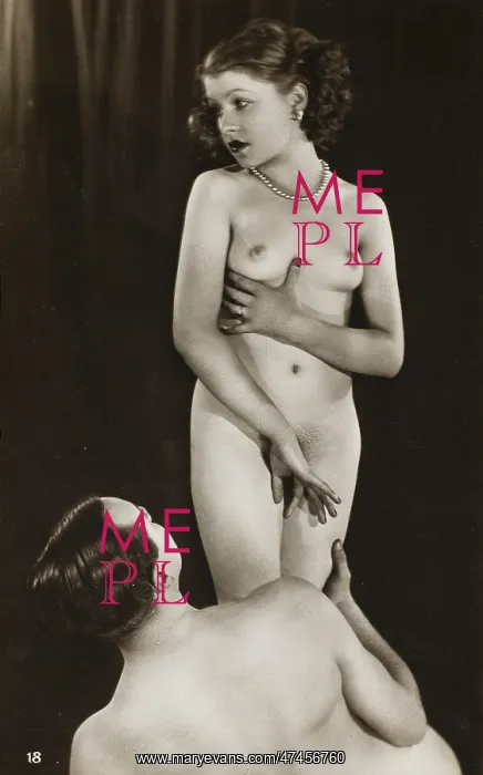 : NAKED COUPLE 1920'S : NAKED COUPLE 1920'S