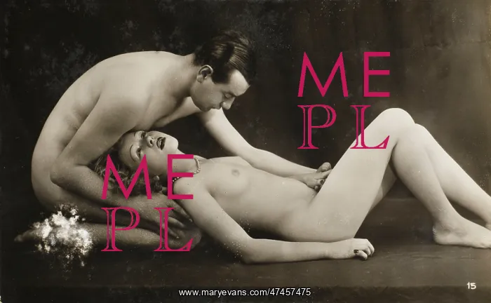 : NAKED COUPLE 1920'S : NAKED COUPLE 1920'S