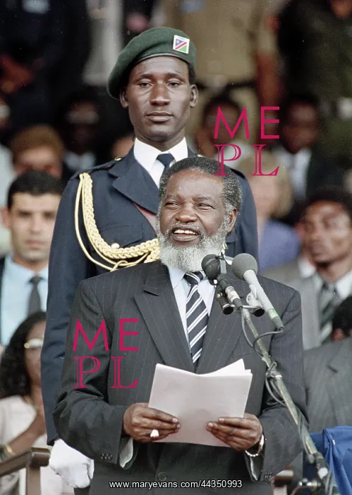 : Namibia, 1990: Namibian Independence: Sam Nujoma at : Namibia, 1990: Namibian Independence: Sam Nujoma at