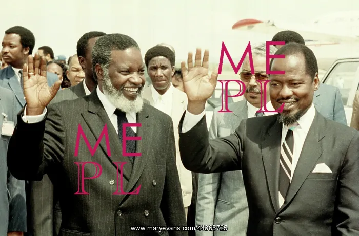 : Namibia, 1990: Namibian Independence: Sam Nujoma with : Namibia, 1990: Namibian Independence: Sam Nujoma with