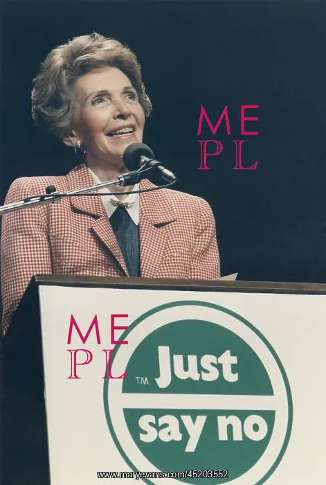 : Nancy Reagan speaking at a Just Say No ? : Nancy Reagan speaking at a Just Say No ?