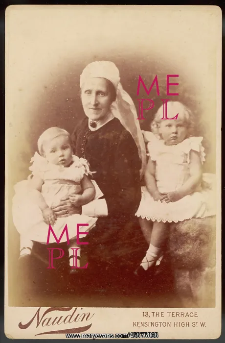 : NANNY & CHARGES C.1880 : NANNY & CHARGES C.1880