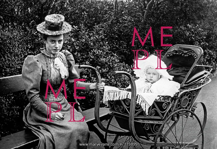  : Nanny with child in bassinet