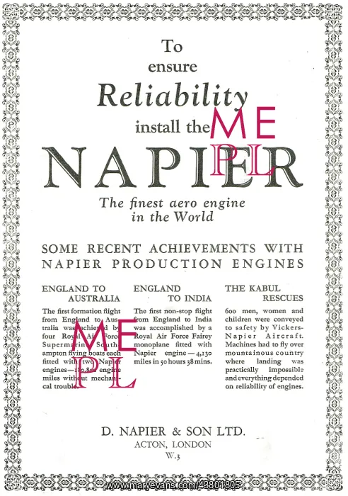  : Napier Aero Engine