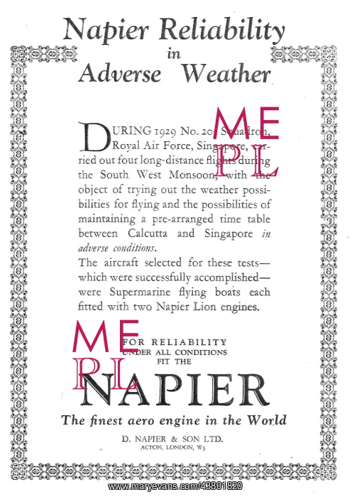  : Napier Aero Engine