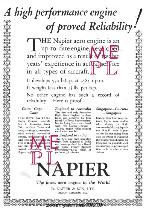  : Napier Aero Engine