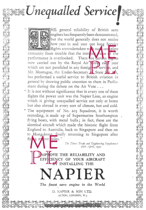  : Napier Aero Engine