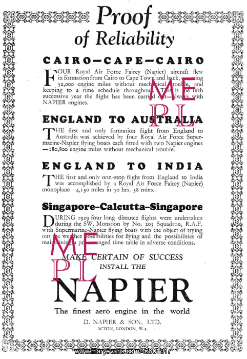  : Napier Aero Engine