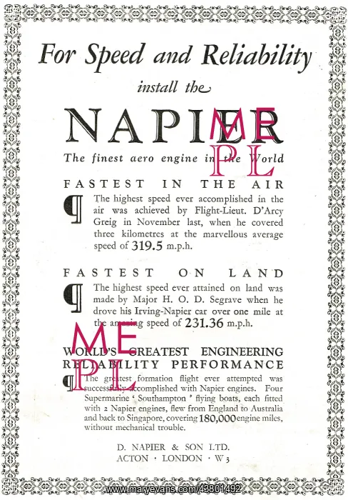  : Napier Aero Engines