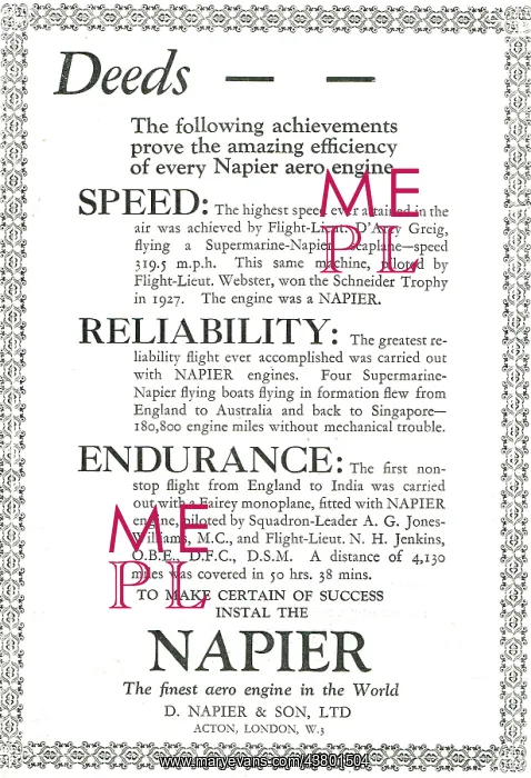  : Napier Aero Engines
