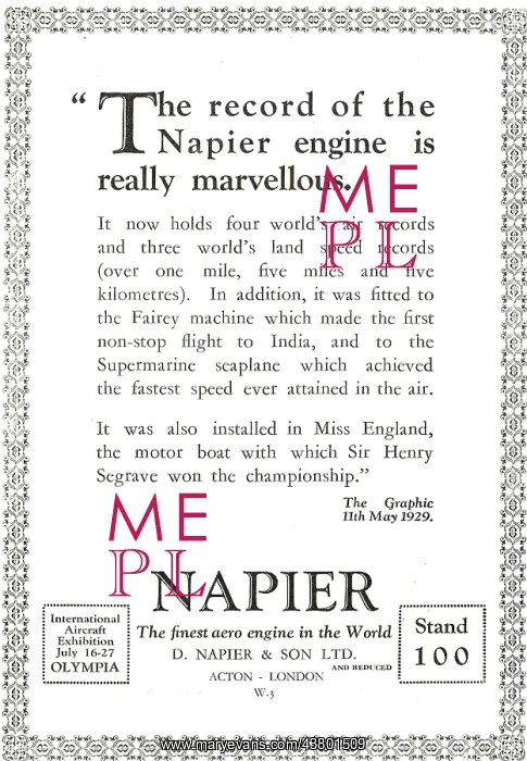  : Napier Aero Engines