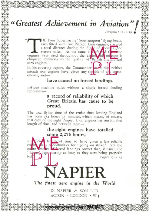  : Napier Aero Engines