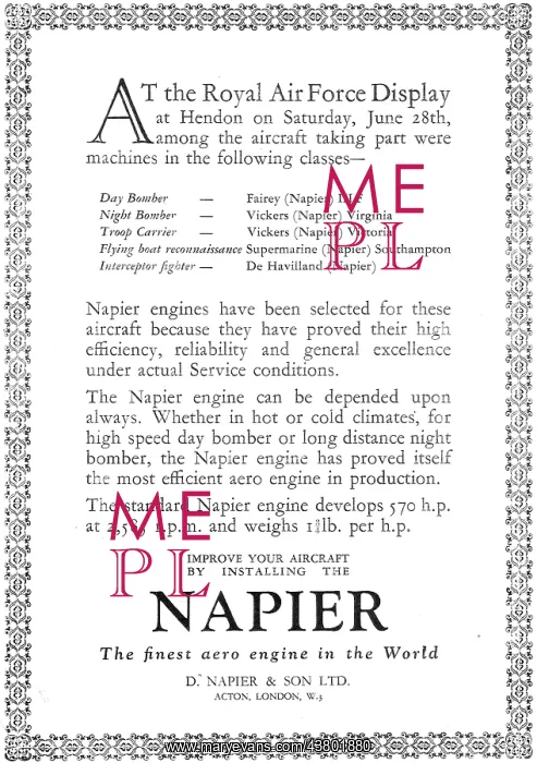  : Napier Aero Engines