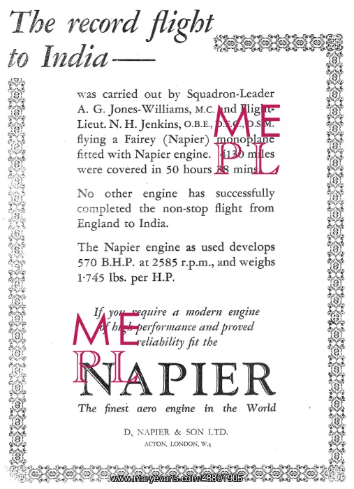  : Napier Aero Engines