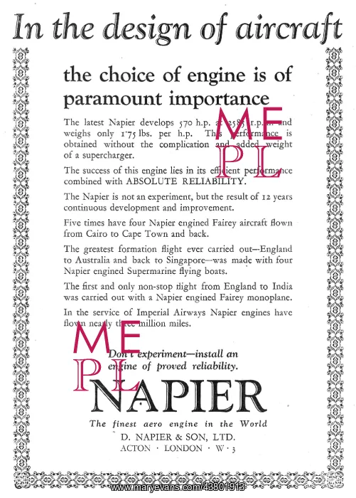  : Napier Aero Engines