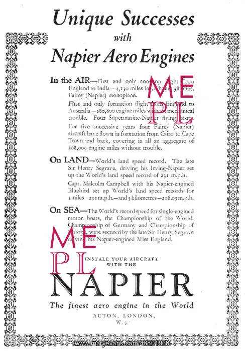  : Napier Aero Engines