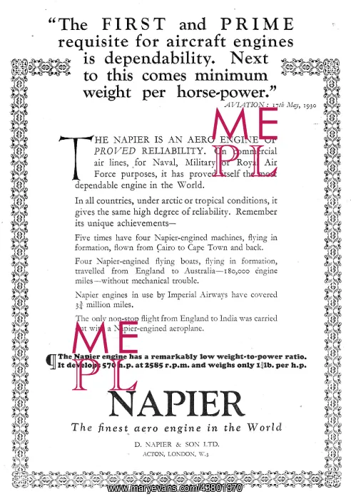  : Napier Aero Engines