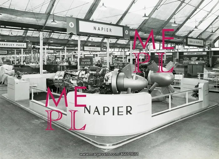 : Napier Eland engine on display : Napier Eland engine on display