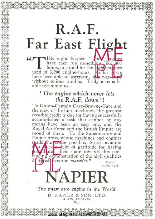 : Napier Lion Aero Engines : Napier Lion Aero Engines