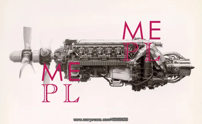 : Napier Nomad compound diesel engine, port view : Napier Nomad compound diesel engine, port view