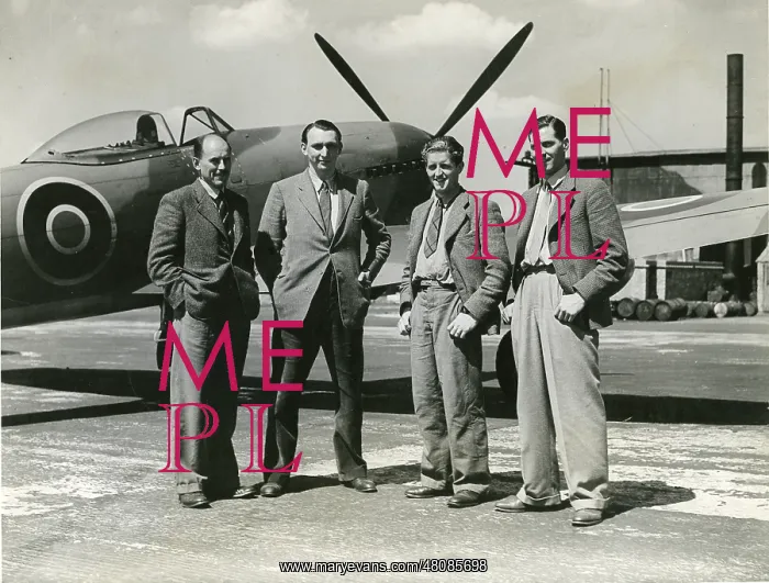 : Napier test pilots alongside a Hawker Tempest : Napier test pilots alongside a Hawker Tempest