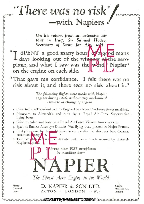  : Napiers Aero Engines