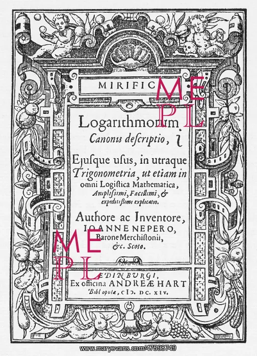 : Napier's treatise on logarithms : Napier's treatise on logarithms