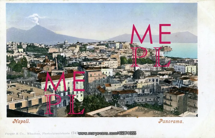  : Naples, Italy - view toward Mount Vesuvius