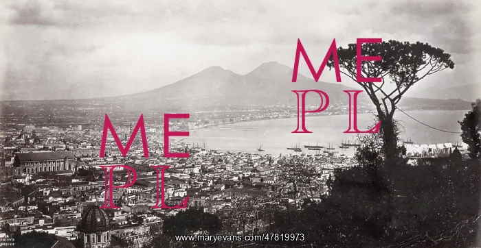 : Naples and Mount Vesuvius, volcano, Italy : Naples and Mount Vesuvius, volcano, Italy