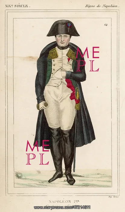 : Napoleon. NAPOLEON BONAPARTE (1769 - 1821), French Emperor dressed in costume ordinaire : Napoleon. NAPOLEON BONAPARTE (1769 - 1821), French Emperor dressed in costume ordinaire