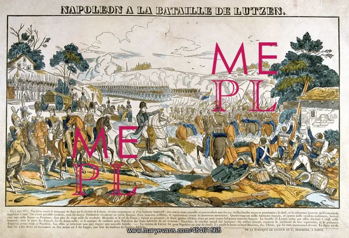 : Napoleon at the Battle of Lutzen, 2 May 1813 : Napoleon at the Battle of Lutzen, 2 May 1813