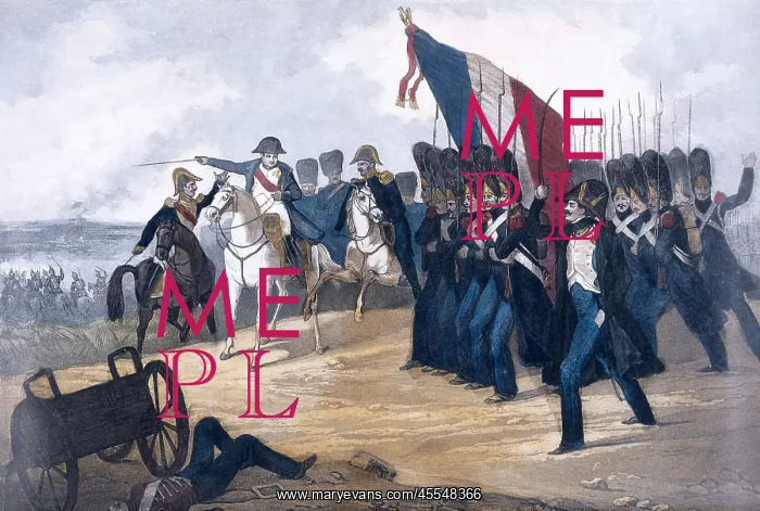 : Napoleon in the Battle of Waterloo, 1815. The : Napoleon in the Battle of Waterloo, 1815. The
