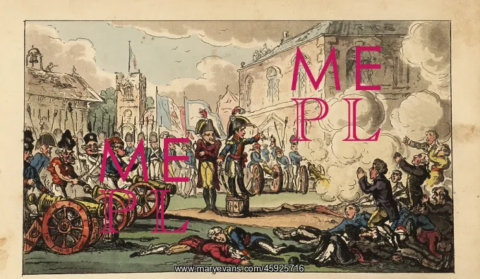 : Napoleon Bonaparte directing the Suppression : Napoleon Bonaparte directing the Suppression
