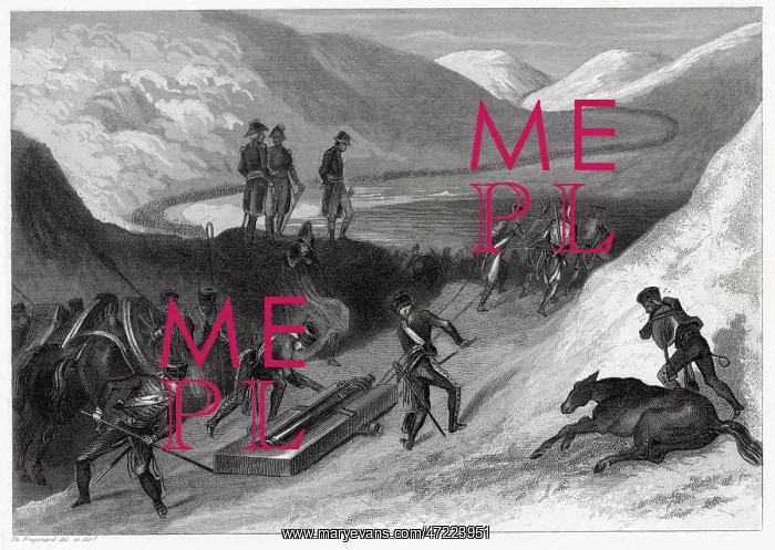 : NAPOLEON CROSSES ALPS : NAPOLEON CROSSES ALPS