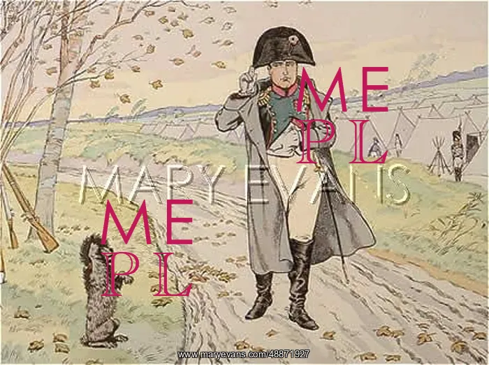 : NAPOLEON AND DOG : NAPOLEON AND DOG