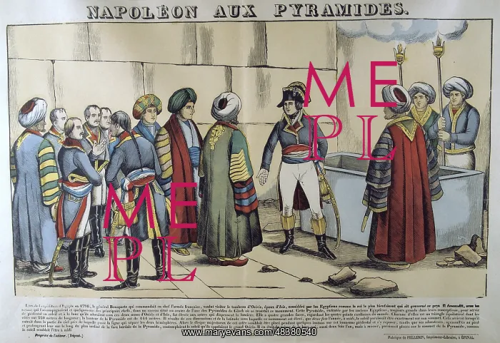: Napoleon in Egypt, 1798, visiting the Pyramids : Napoleon in Egypt, 1798, visiting the Pyramids