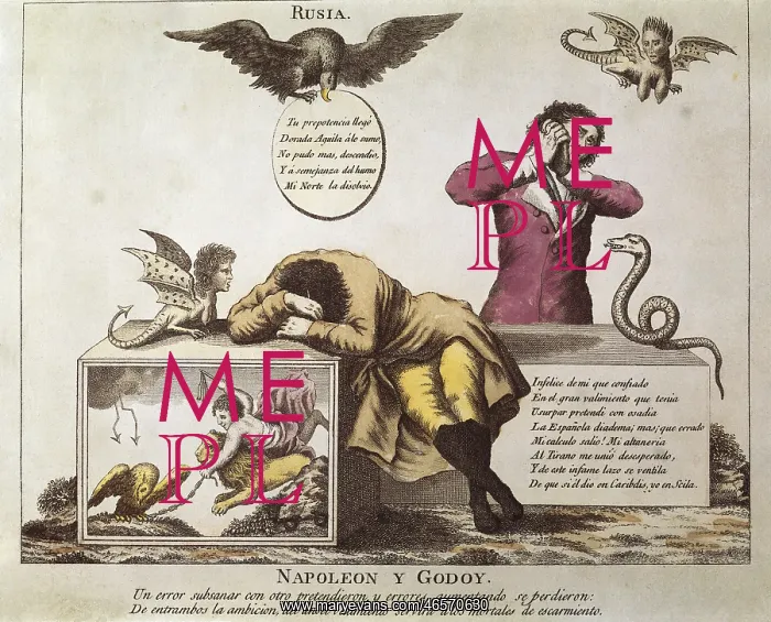 : Napoleon and Godoy complaining about their mistakes : Napoleon and Godoy complaining about their mistakes