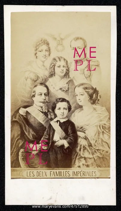 : NAPOLEON III / FAMILY / CDV : NAPOLEON III / FAMILY / CDV