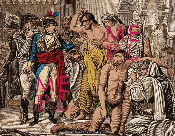 : Napoleon Touching Plague Victims, 1799 : Napoleon Touching Plague Victims, 1799