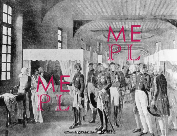 : Napoleon visiting invalids : Napoleon visiting invalids