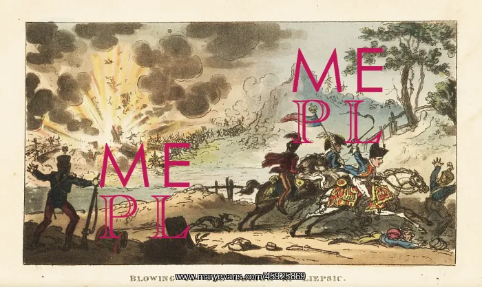 : Napoleon's Army retreating from the battlefied : Napoleon's Army retreating from the battlefied