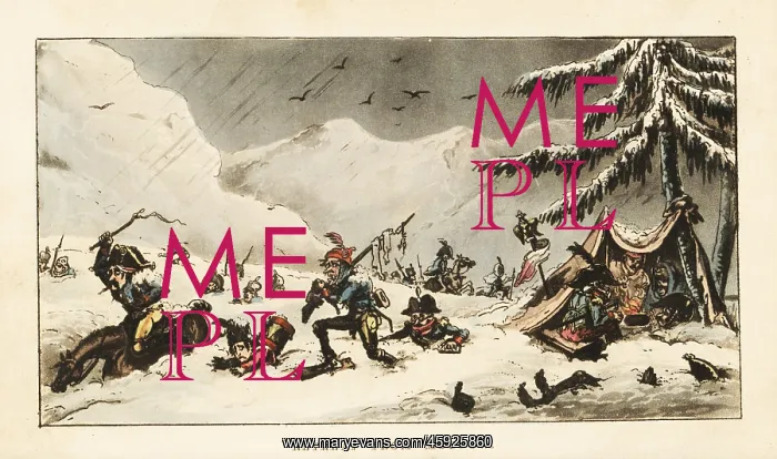 : Napoleon's Army snowed under on the Retreat : Napoleon's Army snowed under on the Retreat