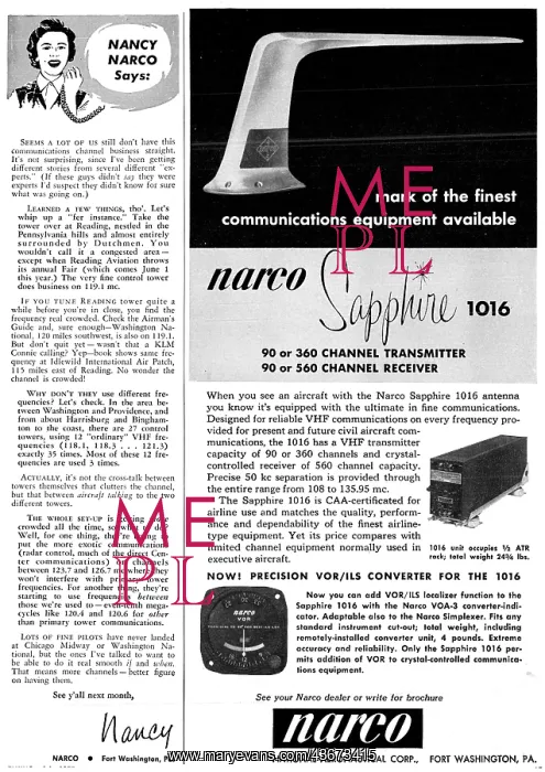 : Narco Sapphire 1016 VHF - Nancy Narco : Narco Sapphire 1016 VHF - Nancy Narco