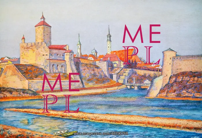 : Narva castle in Estonia by Hans list. Published : Narva castle in Estonia by Hans list. Published