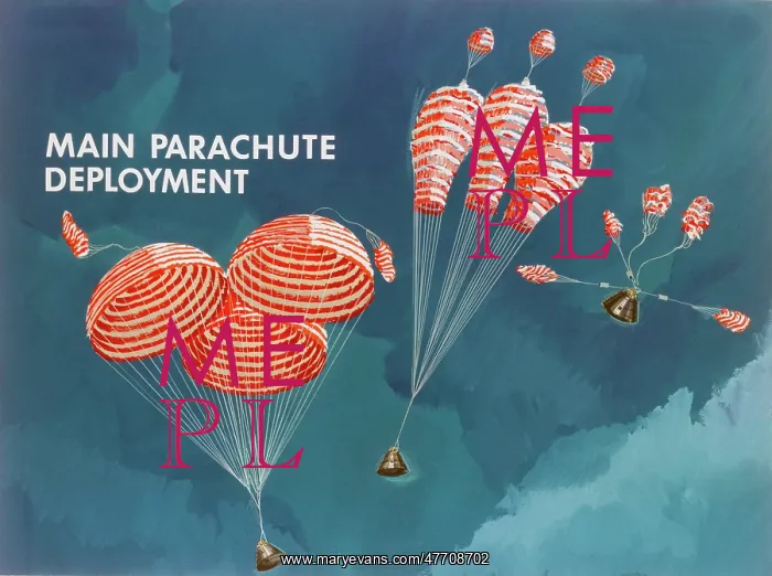 : NASA, Apollo Spacecraft Drogue Chute Deployment, 1966 : NASA, Apollo Spacecraft Drogue Chute Deployment, 1966