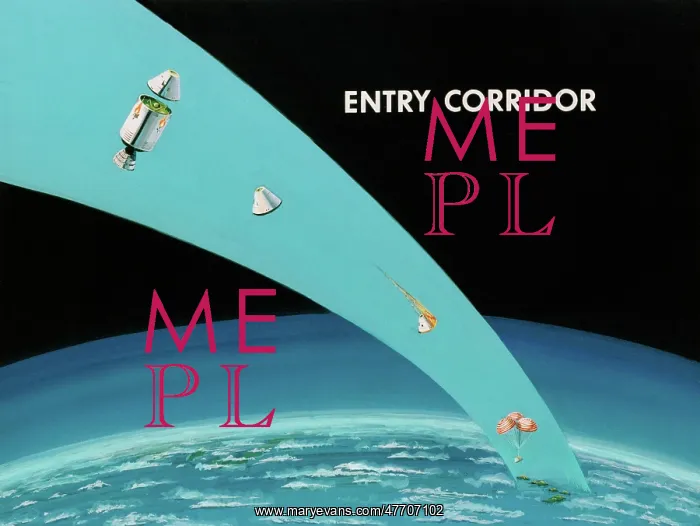 : NASA, Apollo Spacecraft Entry Corridor, 1966 : NASA, Apollo Spacecraft Entry Corridor, 1966