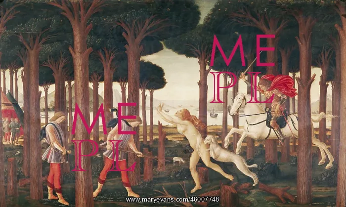 : Nastagio degli Onesti, by Botticelli : Nastagio degli Onesti, by Botticelli