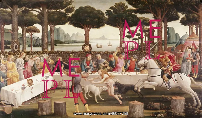 : Nastagio degli Onesti, by Botticelli : Nastagio degli Onesti, by Botticelli