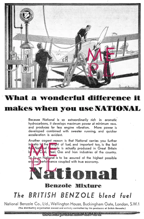 : National Benzole Aviation Fuel : National Benzole Aviation Fuel