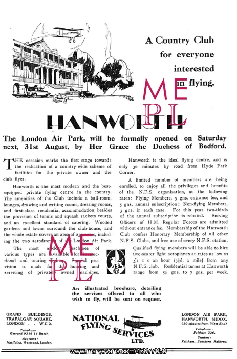 : National Flying Services NFS Hanworth : National Flying Services NFS Hanworth